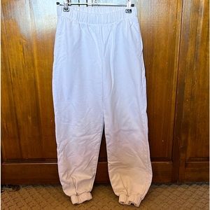 Brandy Melville Rosa Sweatpants Cream/Off White